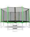 Aga SPORT PRO Trampolína 366 cm Light Green + ochranná sieť + schodíky